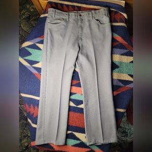 Vintage Levi's 517 Pants Mens 38x29 Gray 10517 6154 Black Tab USA Dacron Formal